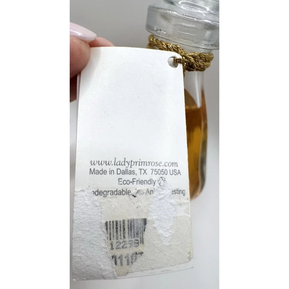 Lady Primrose Royal Extract Bathing Gel Glass Decanter w/Bee 8oz NOS Vintage